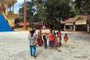 20 Beggars Surrounding a Tourist  Me  at a Temple