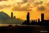2 Hong Kong Harbor in the Mist at Sunset